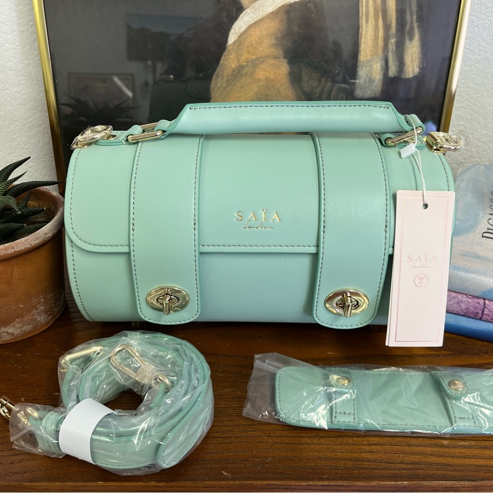 Saïa Lonson; Yoga Mat Bag. Sea Foam Green.